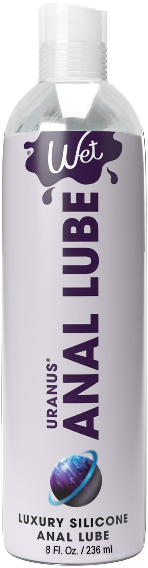 Wet Uranus Anal Lube - Premium Silicone Based Lubricant 8 Oz