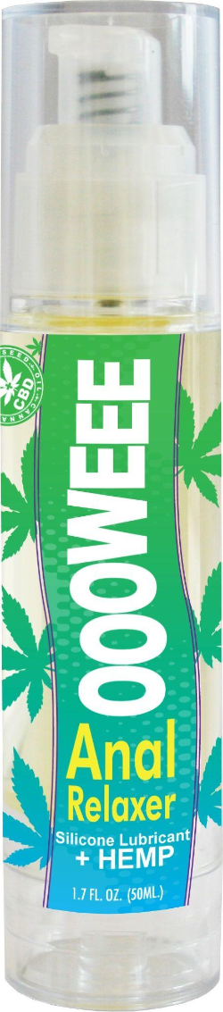 Oooweee Lubricante de silicona relajante anal más cáñamo - 1.7 oz. Onz. / 50ml