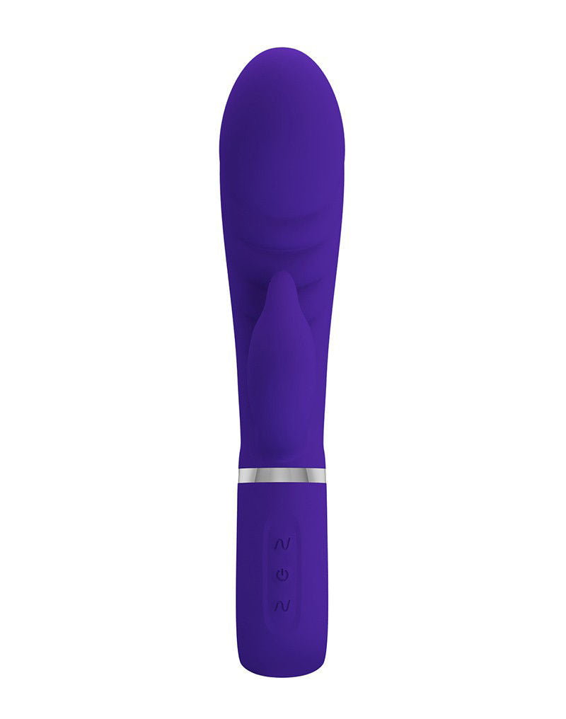 Prescott Super Soft Rabbit Silicone Vibrator - Vibrator -Teal