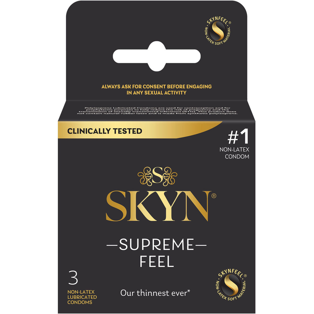 Skyn Supreme Feel 3 Count Condoms