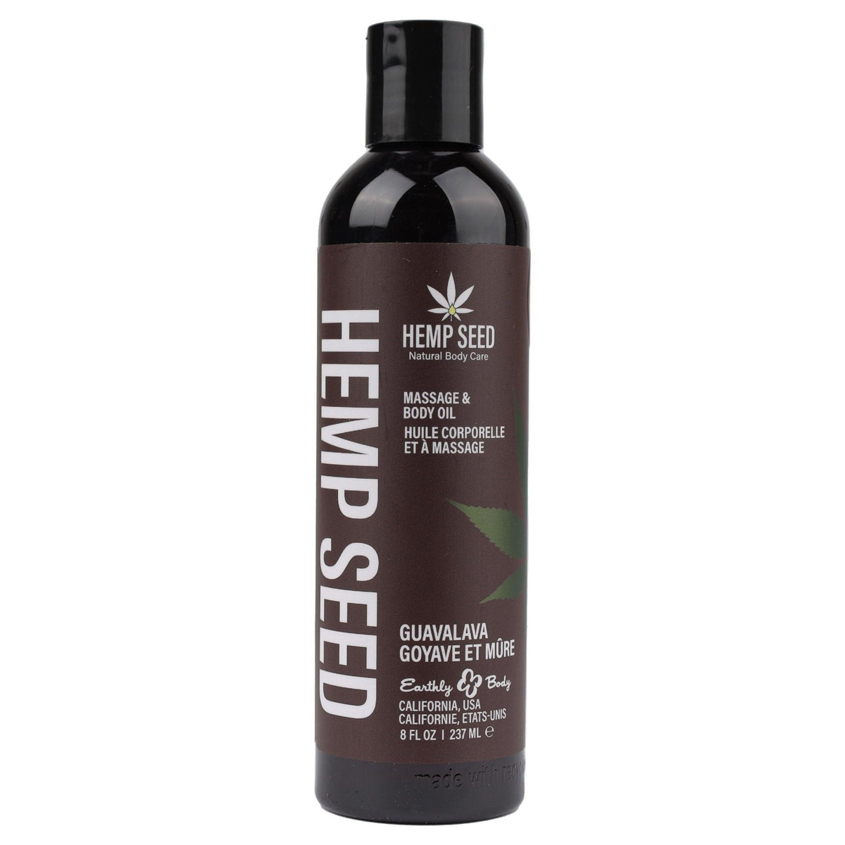 Hemp Seed Massage and Body Oil - Guavalava - 8 Fl. Oz./ 237 ml - Love It Wet