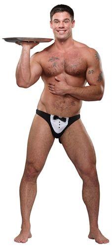Maitre D Thong - One Size - Black - Love It Wet