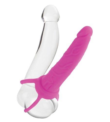 Silicone Love Rider Beaded Dual Penetrator - Black - Love It Wet