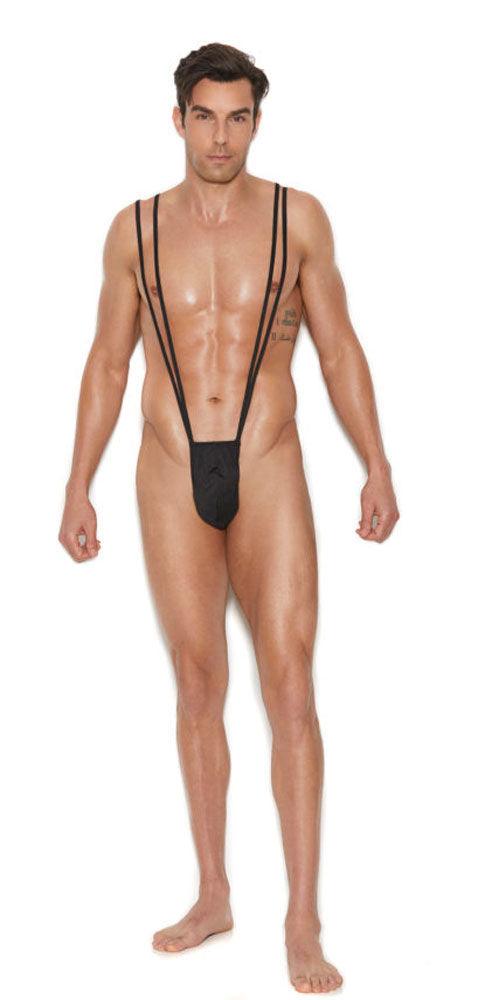 Men's Suspender Pouch - One Size - Black - Love It Wet