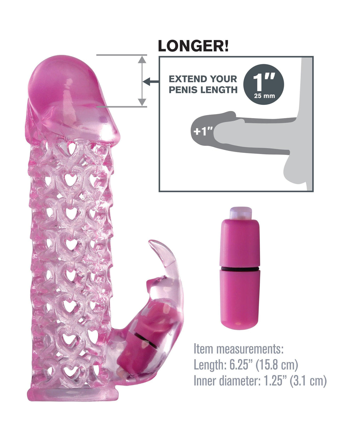 Fantasy X-Tensions Vibrating Couples Cage - Pink - Love It Wet