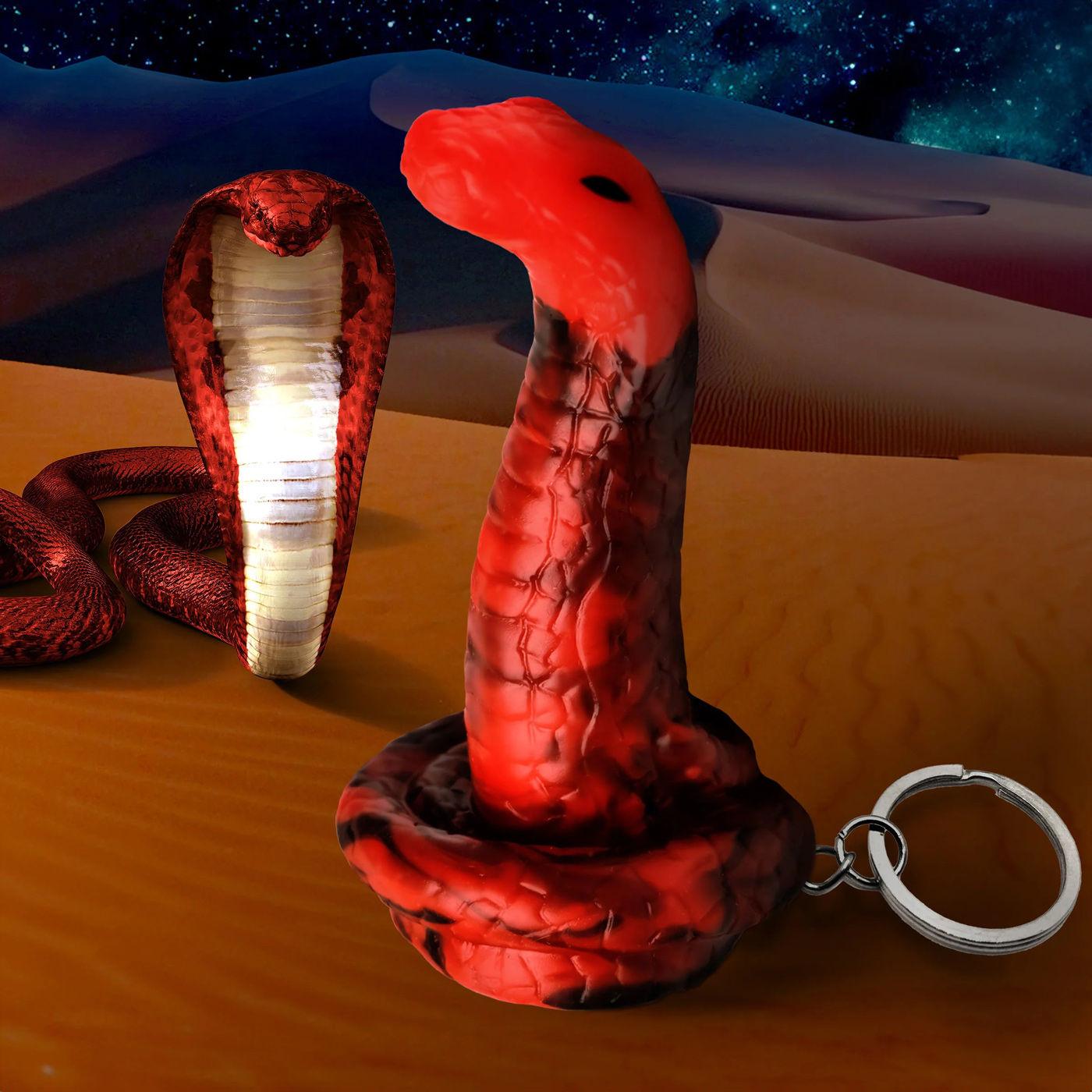 King Cobra Keychain - Red - Love It Wet