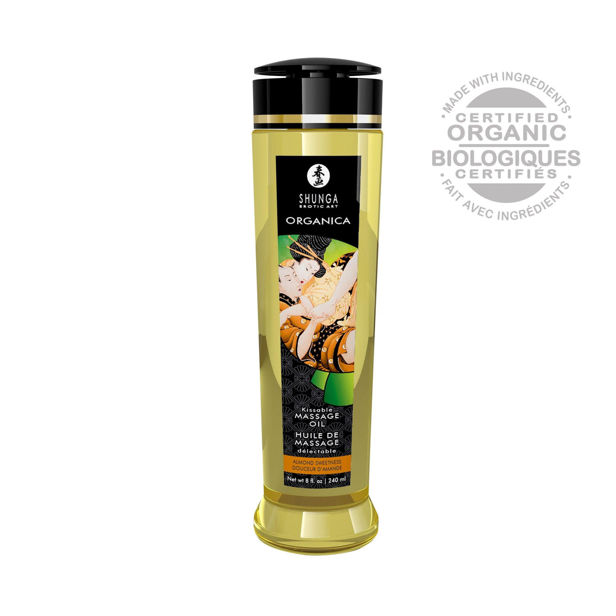 Organica Massage Oils - Green Tea - 8 Fl. Oz. - Love It Wet