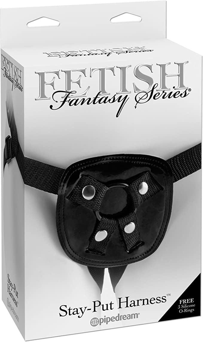 Fetish Fantasy Series Stay-Put Harness - Black - Love It Wet
