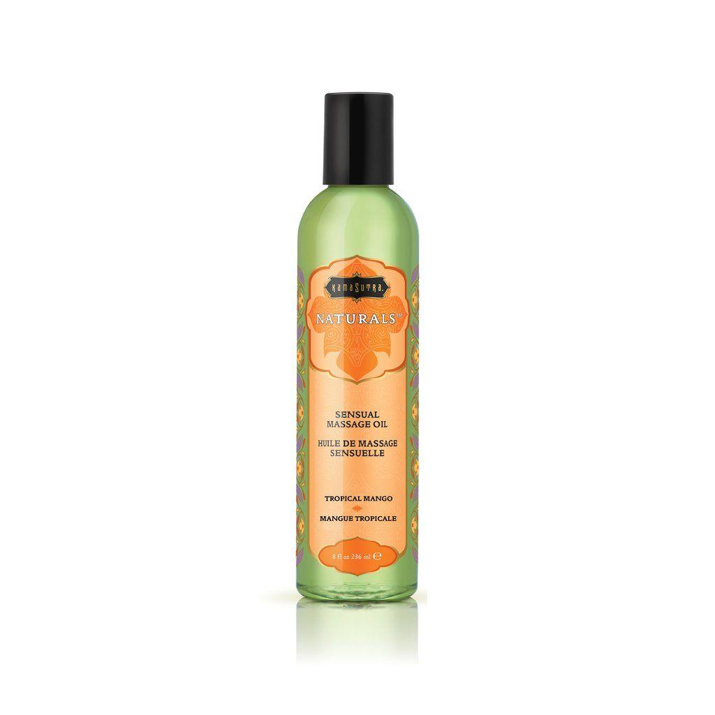 Naturals Massage Oil - Tropical Mango 8 Fl Oz - Love It Wet