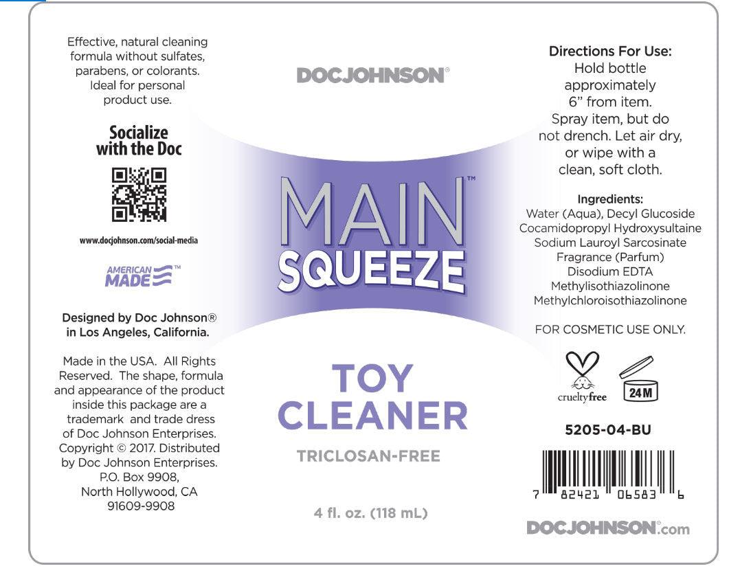 Main Squeeze - Toy Cleaner - 4 Fl. Oz.. - Love It Wet