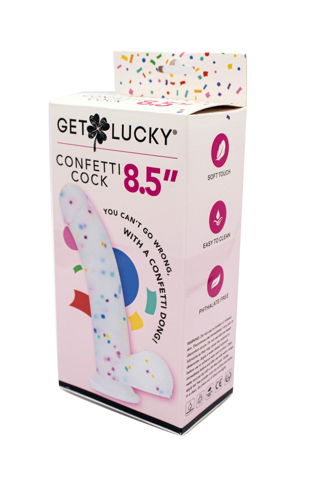 Get Lucky Confetti Cock - 8.5 Inch - Love It Wet