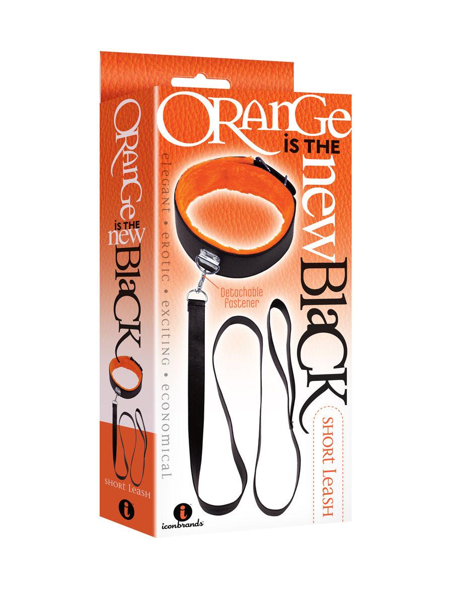 The 9's Orange Is the New Black Short Leash - Black - Love It Wet