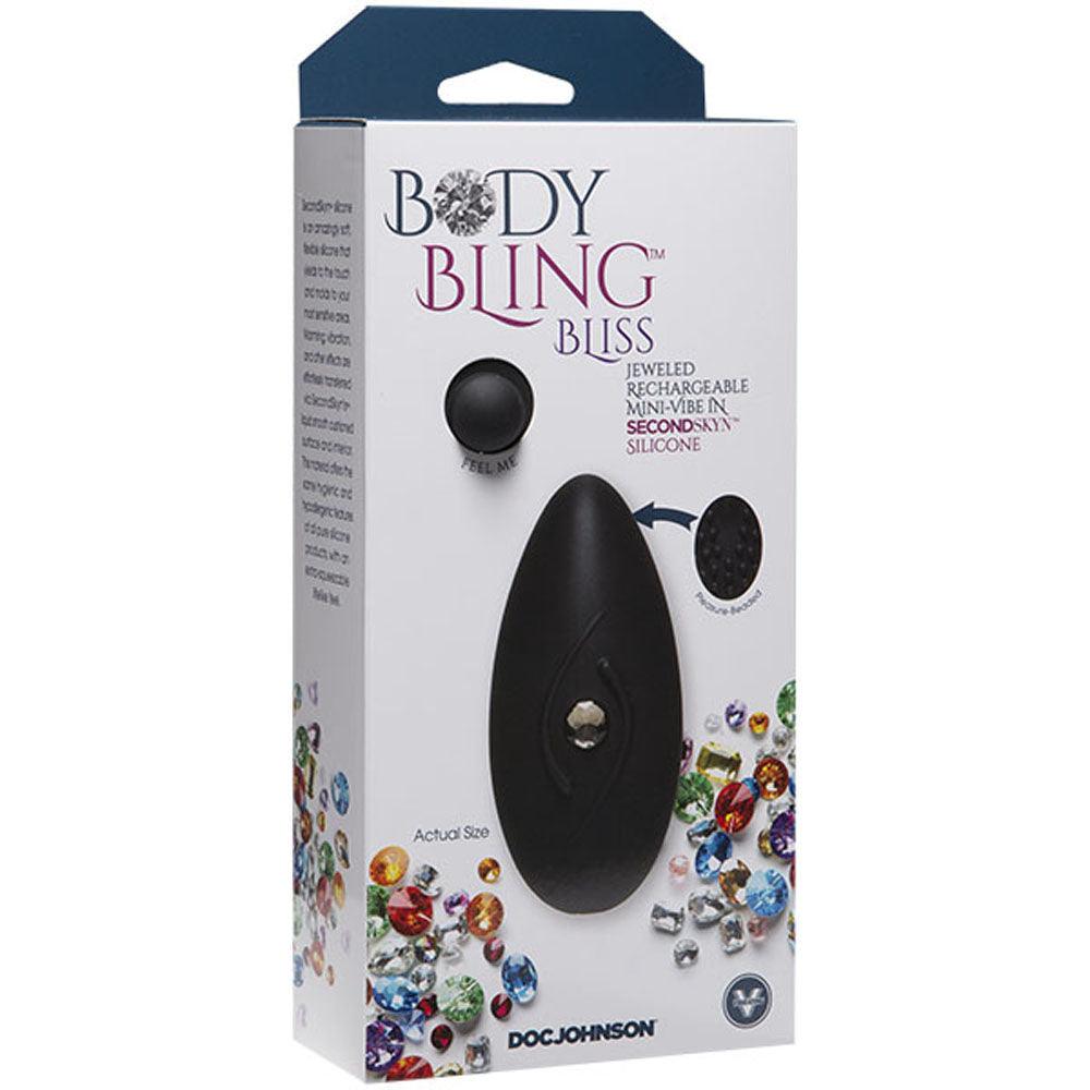 Body Bling - Clit Caress Mini-Vibe in Second Skin Silicone - Silver - Love It Wet