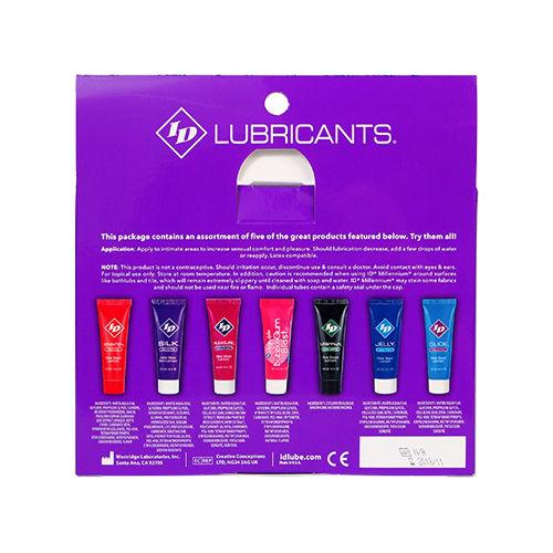 ID Sensual Lubricants 5 Pack Assorted Sampler - Love It Wet
