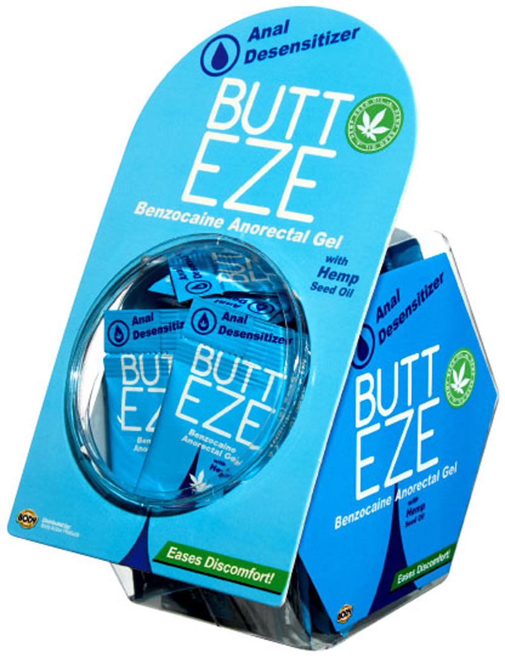 Butt Eze With Hemp - Fish Bowl Display - 50 Pc - Love It Wet