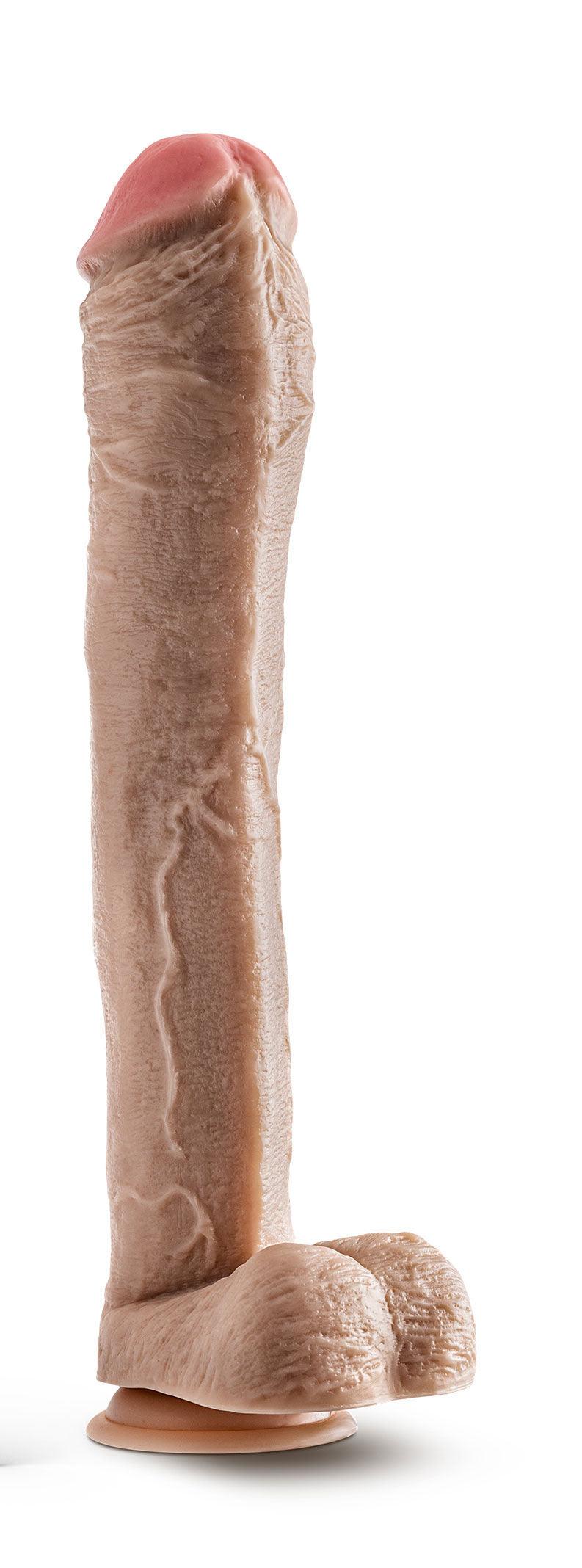 Dr. Skin - Mr. Ed - 13 Inch Dildo With Balls - Beige - Love It Wet