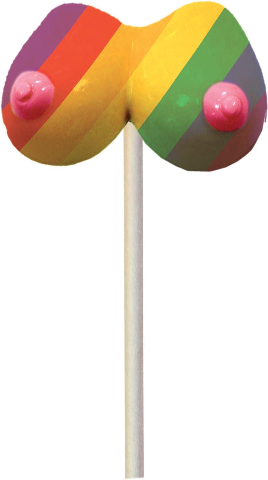 Rainbow Boobie Pops - 1.48 Oz. - Love It Wet