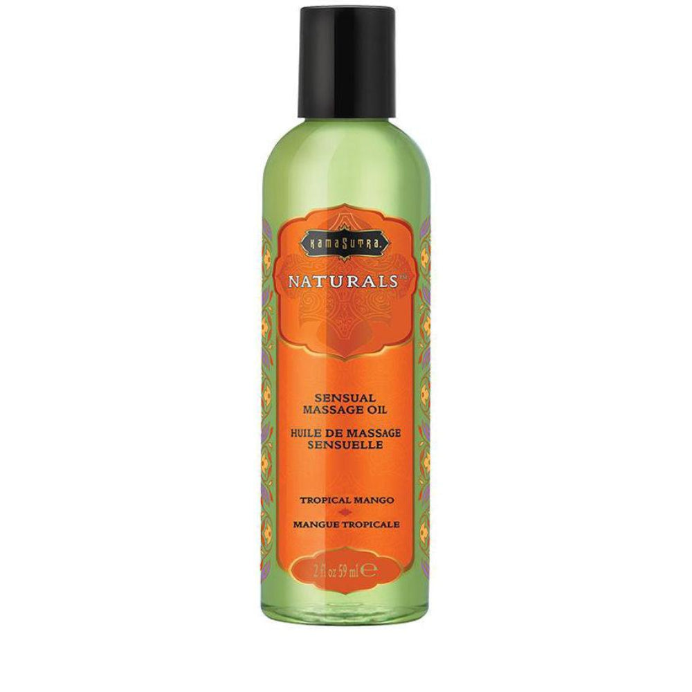 Naturals Massage Oil - Tropical Mango - 2 Fl Oz (59 ml) - Love It Wet