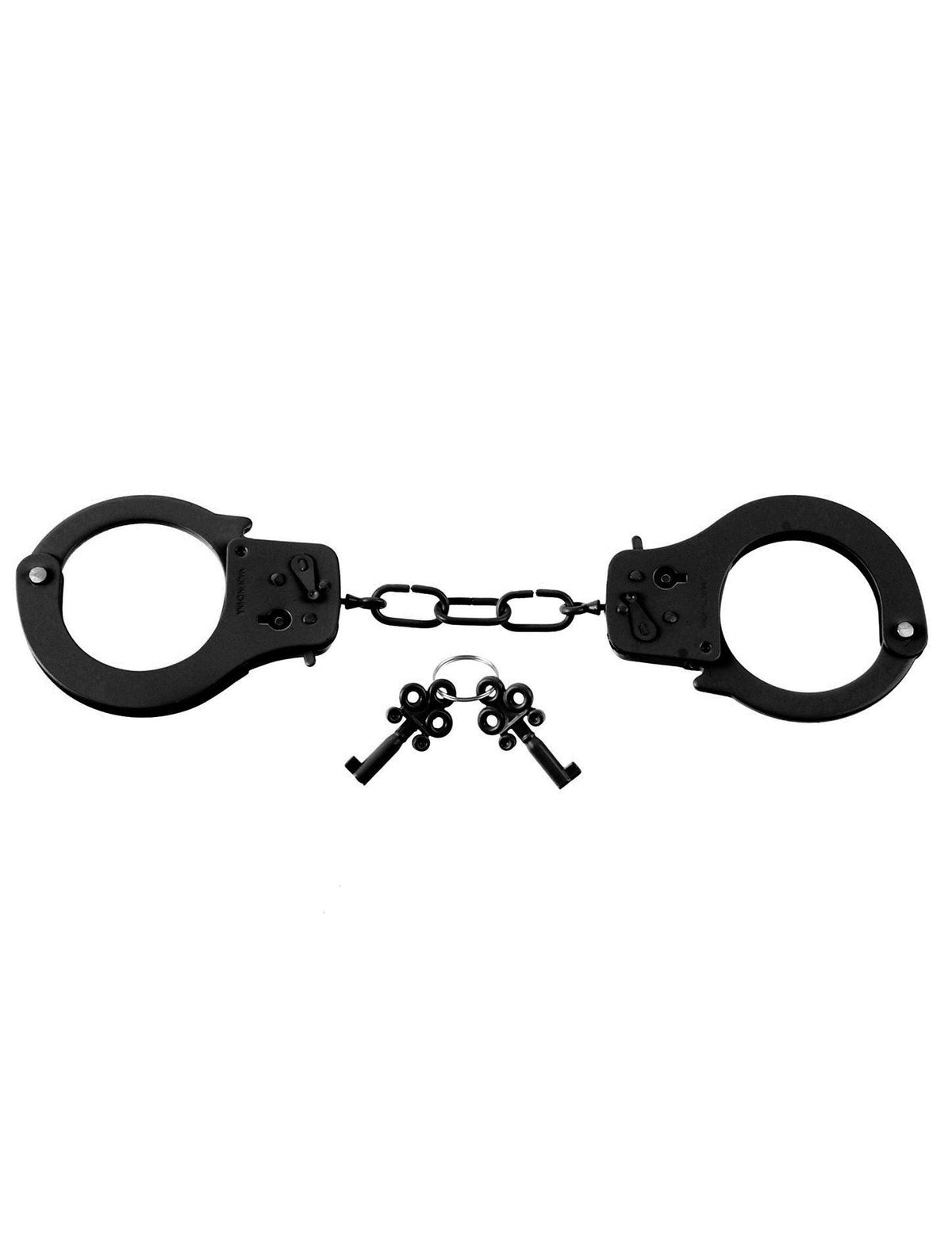 Fetish Fantasy Series Designer Metal Handcuffs - Black - Love It Wet