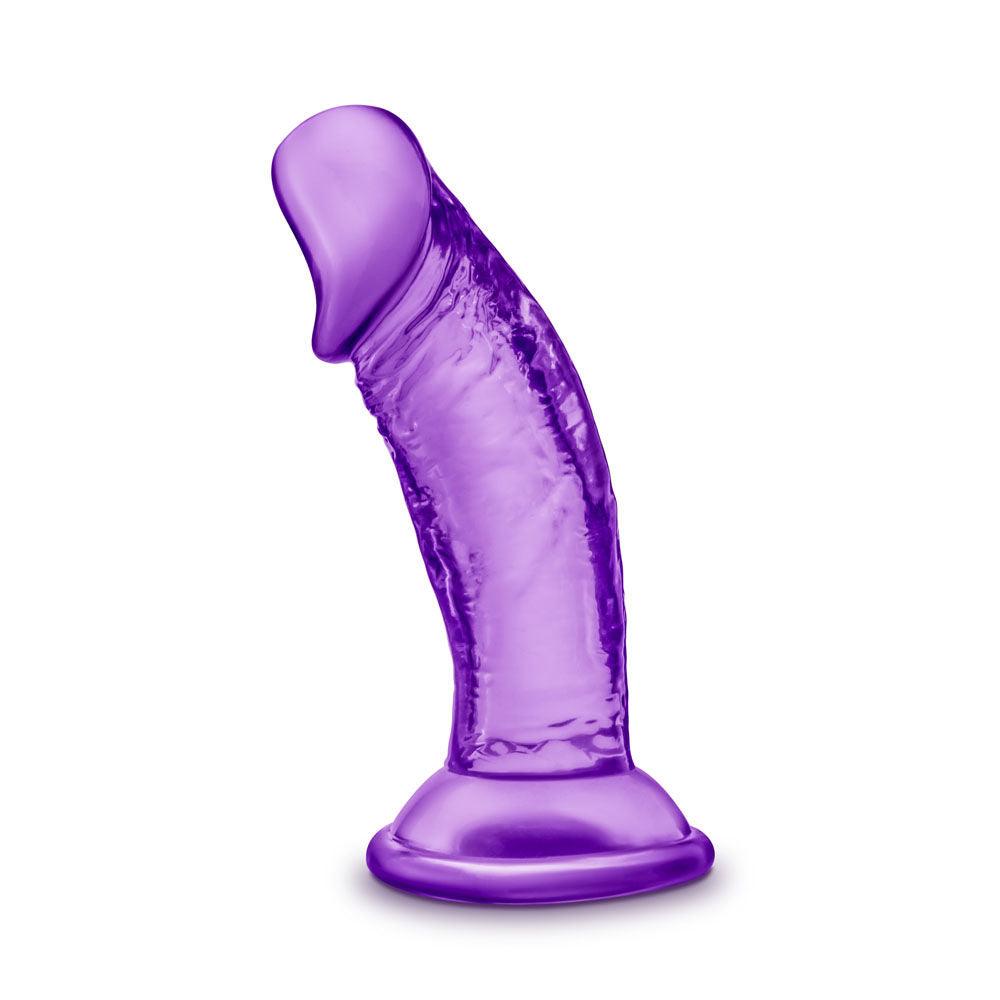 B Yours - Sweet n' Small 4 Inch Dildo With Suction Cup - Purple - Love It Wet