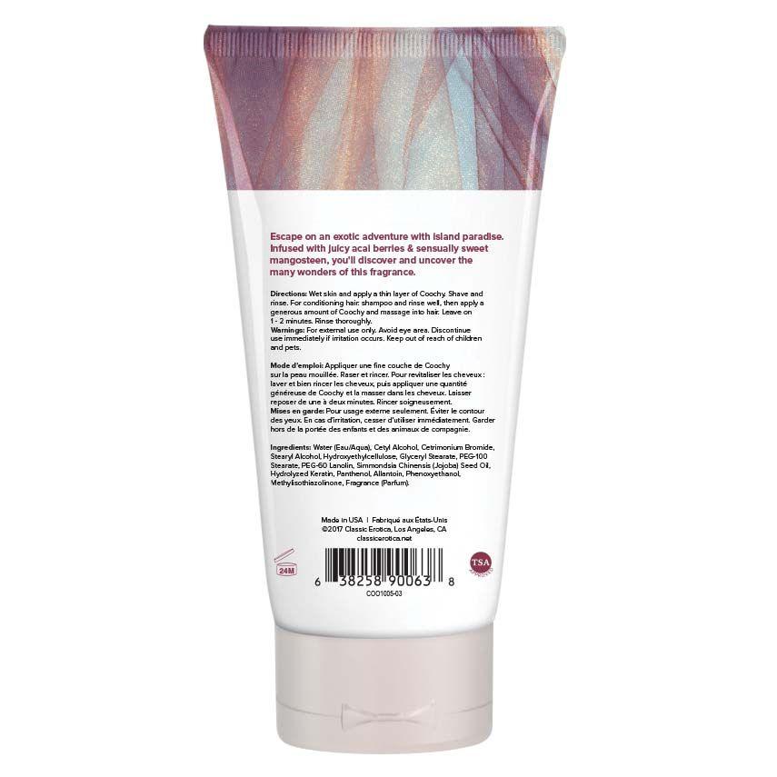Coochy Shave Cream - Island Paradise - 3.4 Oz - Love It Wet