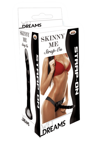 Wet Dreams Skinny Me Strap-on - Black