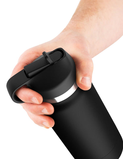 Fap Flask - Thrill Seeker - Black Bottle - Frosted