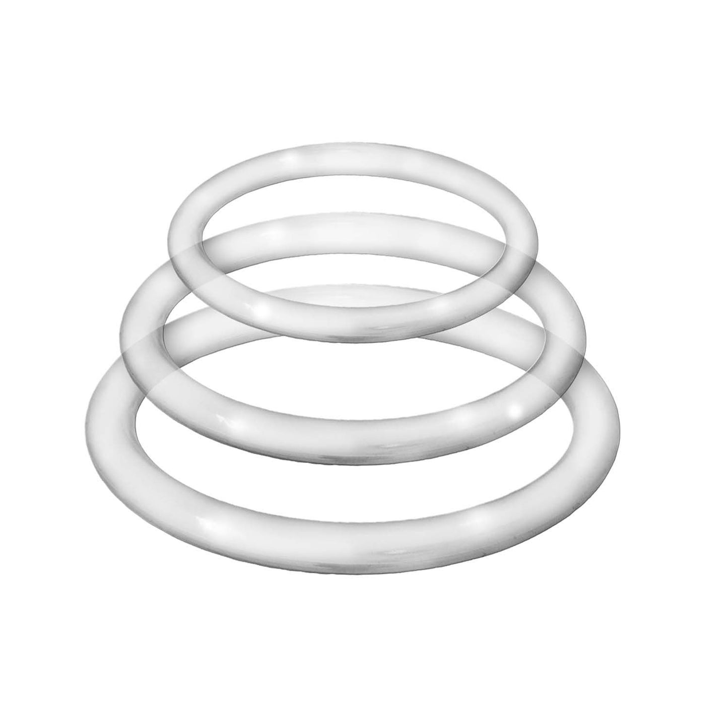 Enhancer Silicone Cockrings - Clear