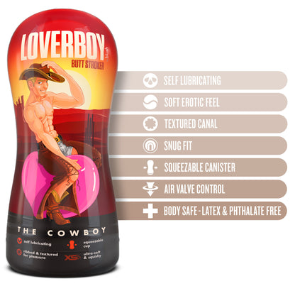 Loverboy - Cowboy - Self Lubricating Stroker -  Beige