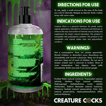 Creature Slime Water Based  Lubricant 16oz