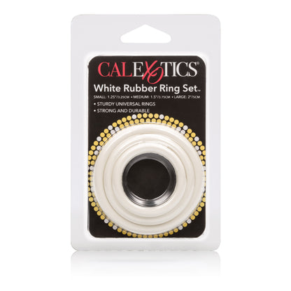 Rubber Ring 3 Piece Set - White