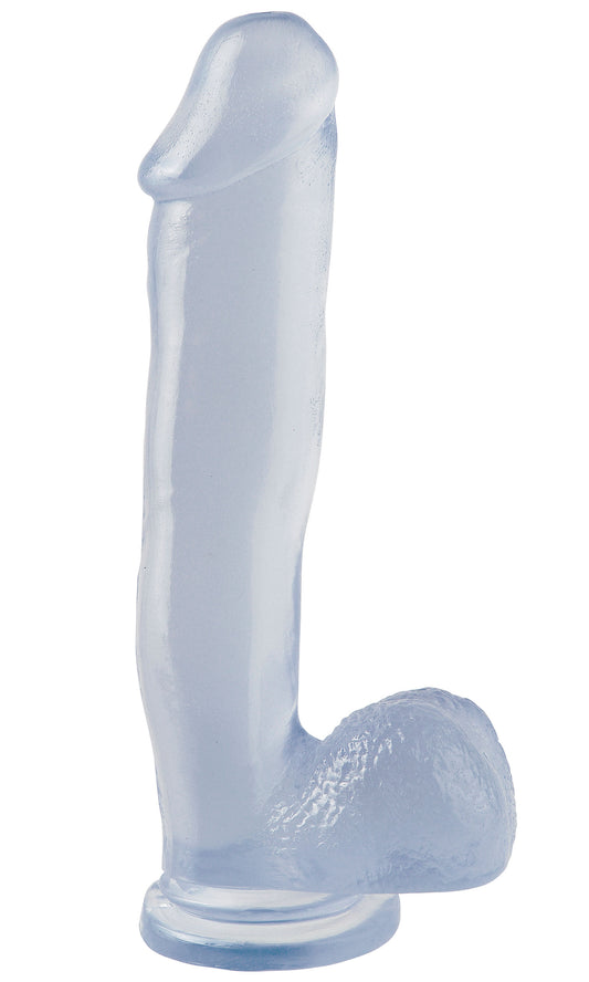 Basix Rubber Works 12 Inch Dong With Suction Cup - Clear