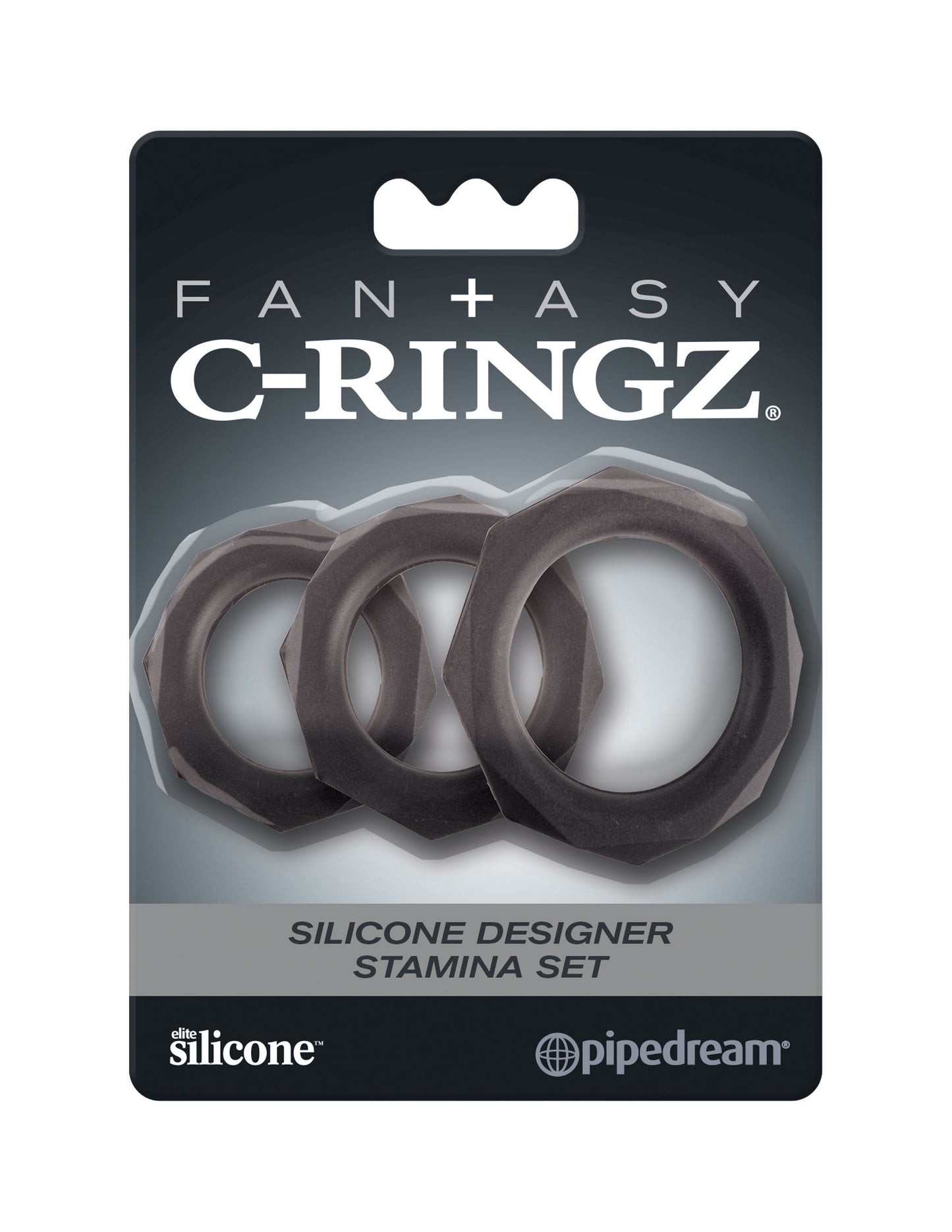 Fantasy C-Ringz Silicone Designer Stamina Set  Black