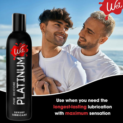 Wet Platinum - Luxury Silicone Based Lubricant for Men, Women & Couples