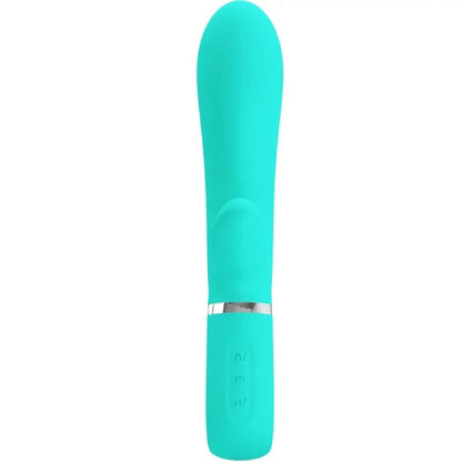 Thomas Super Soft Silicone Rabbit Vibrator -  Turquoise