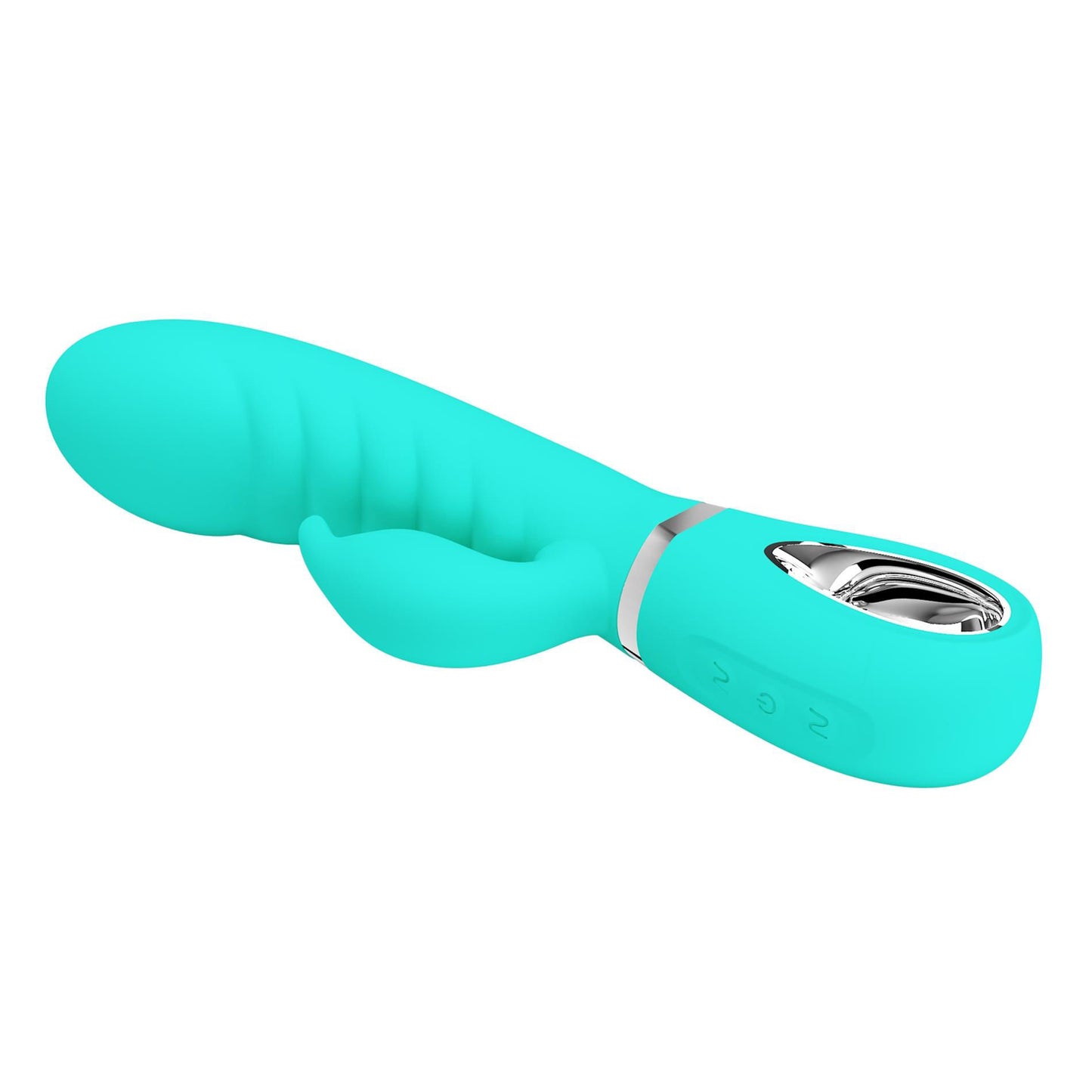 Prescott Super Soft Rabbit Silicone Vibrator -  Vibrator -Teal