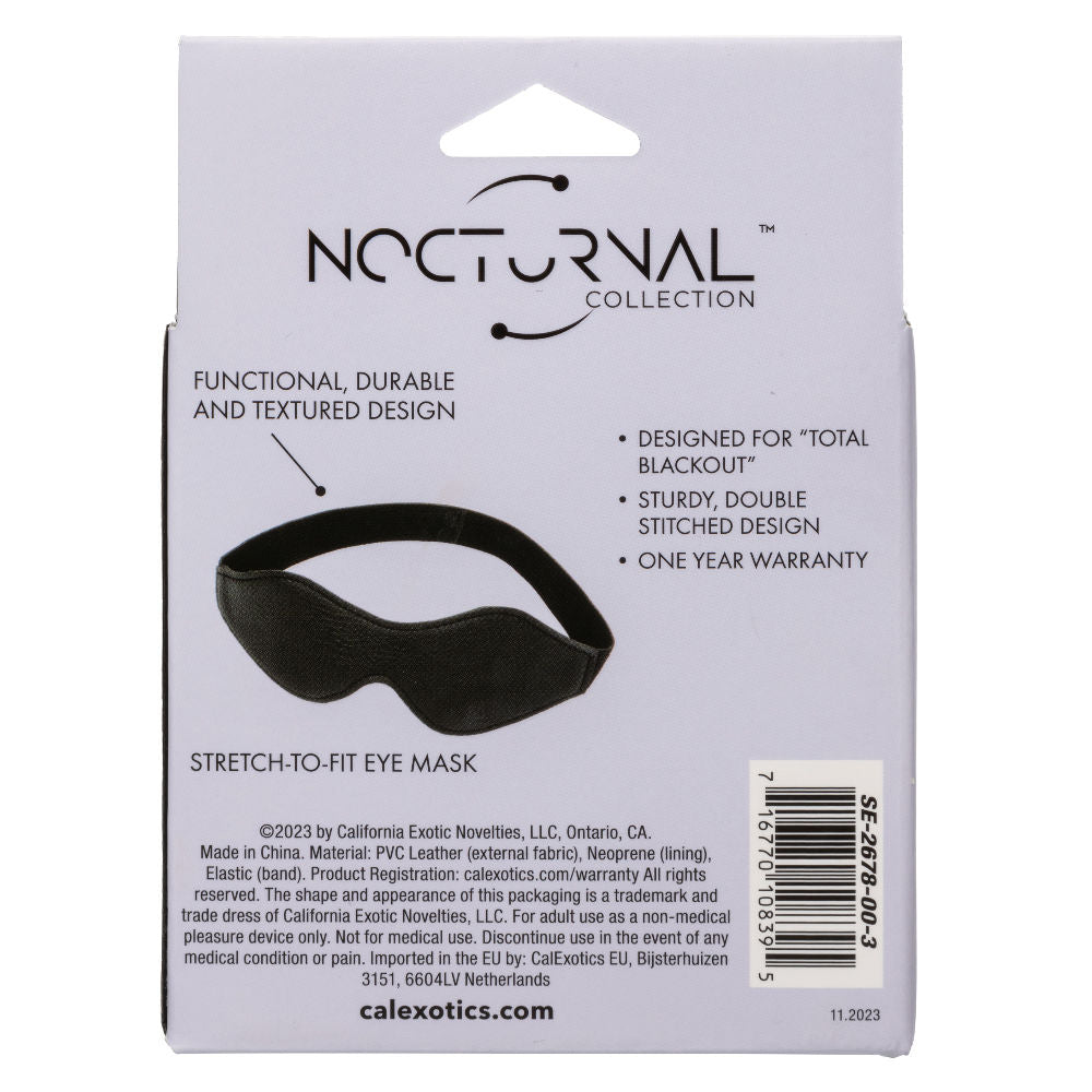 Nocturnal Collection Eye Mask - Black