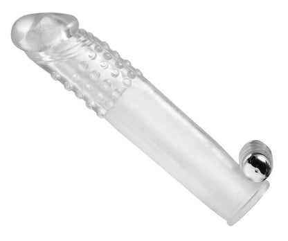 Clear Sensations Penis Extender Vibro Sleeve With  Bullet