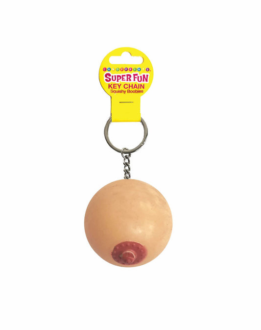 Super Fun Key Chain, Squishy Boob - Sold in 6pk