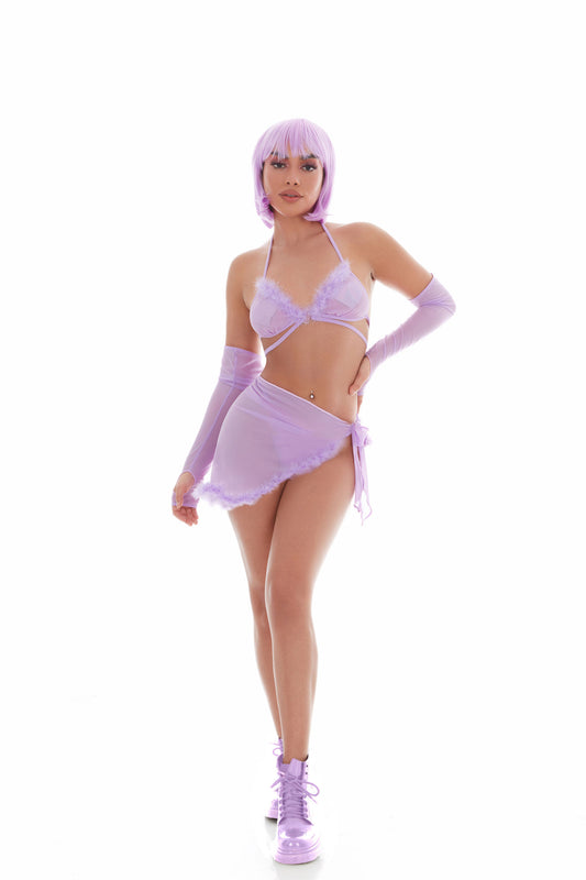 Feeling Fuzzy 5pc Set - Medium/large Lilac