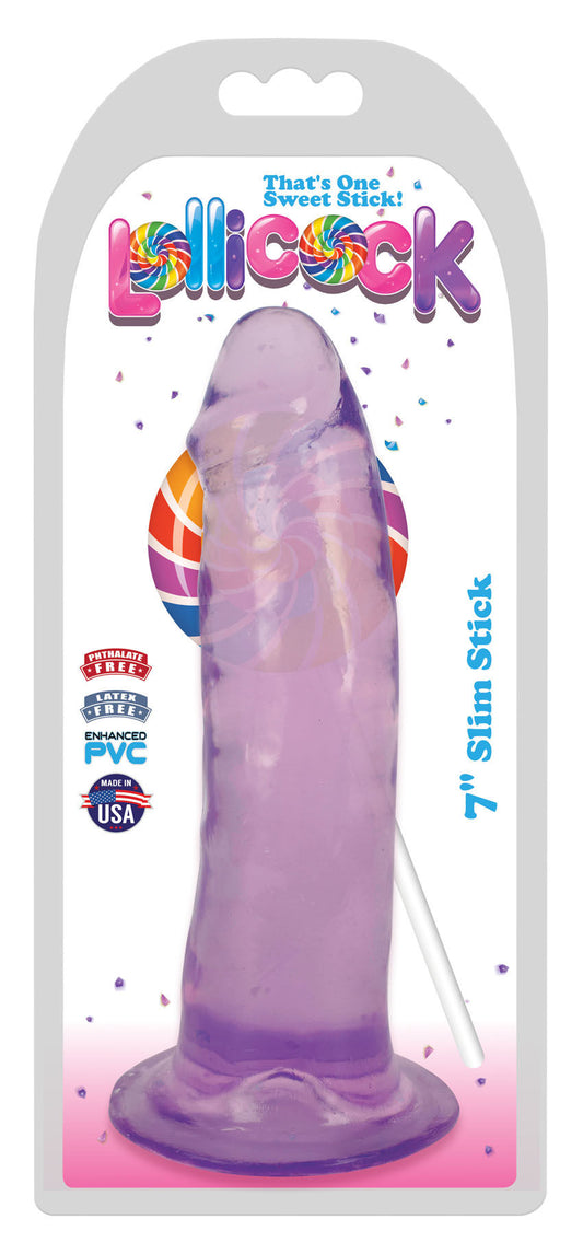 Lollicock 7 Inch Slim Stick - Grape Ice