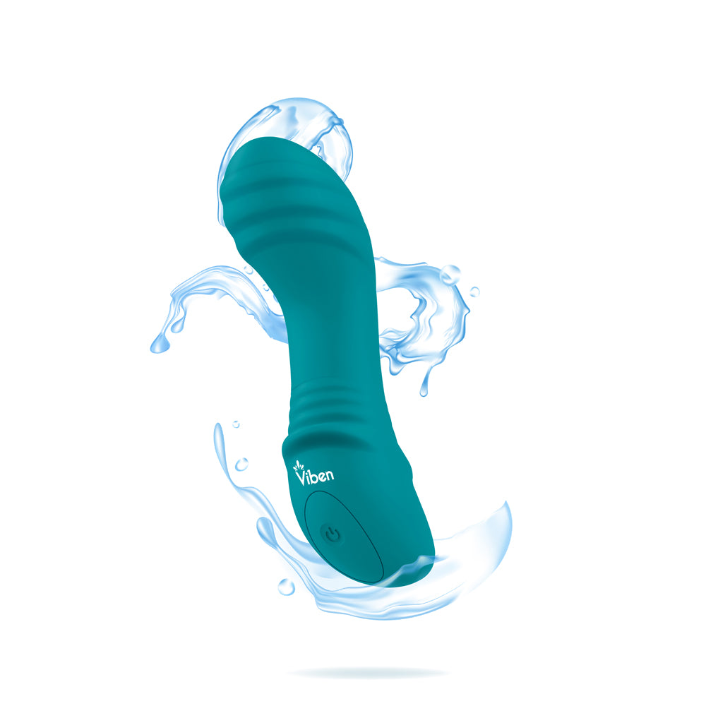 Lalita Mini Pleasure Ridges G-Spot Vibe - Ocean