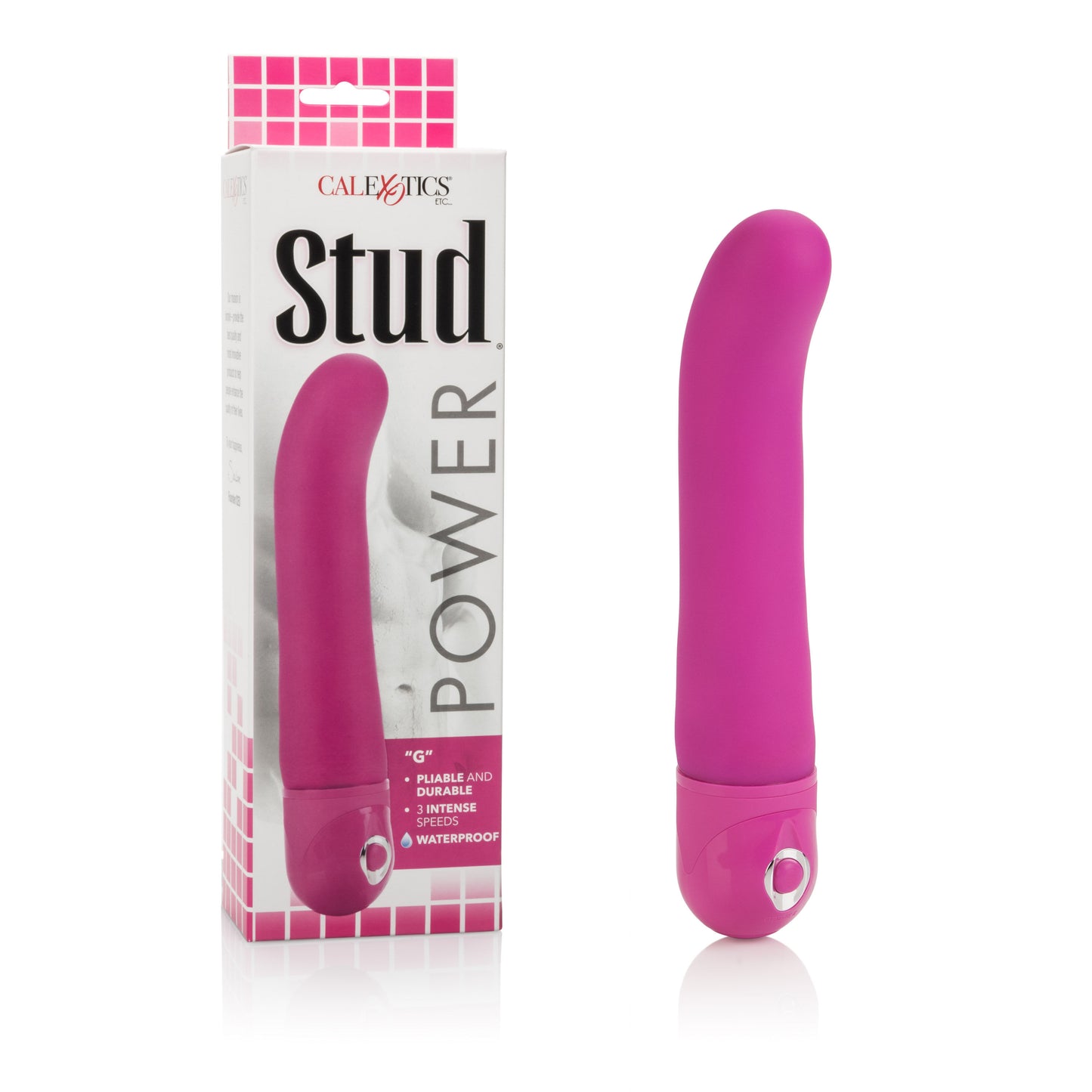 Waterproof Power Stud Rod Dong - Pink