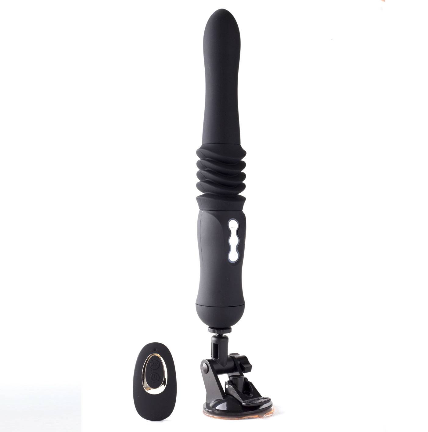 Max Silicone Thrusting Portable Love Machine -  Black