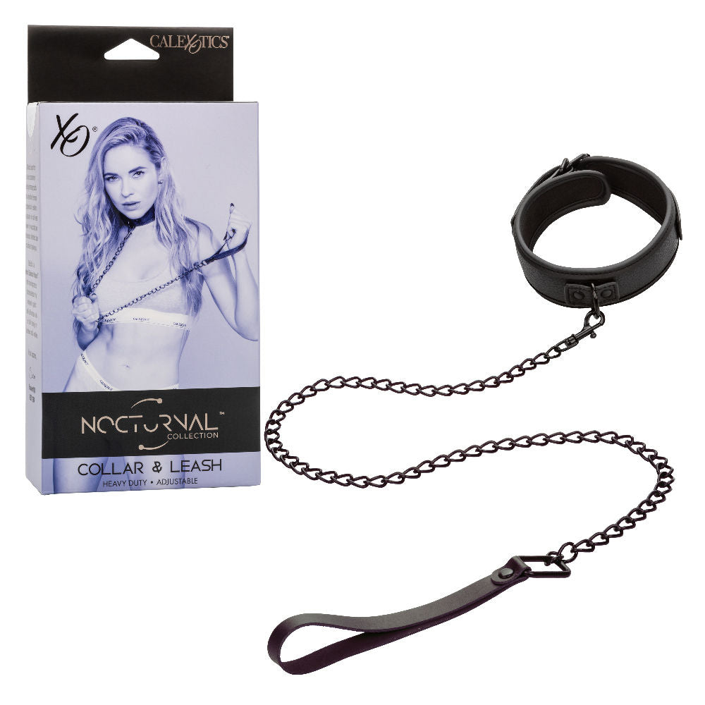 Nocturnal Collection  Collar and Leash - Black