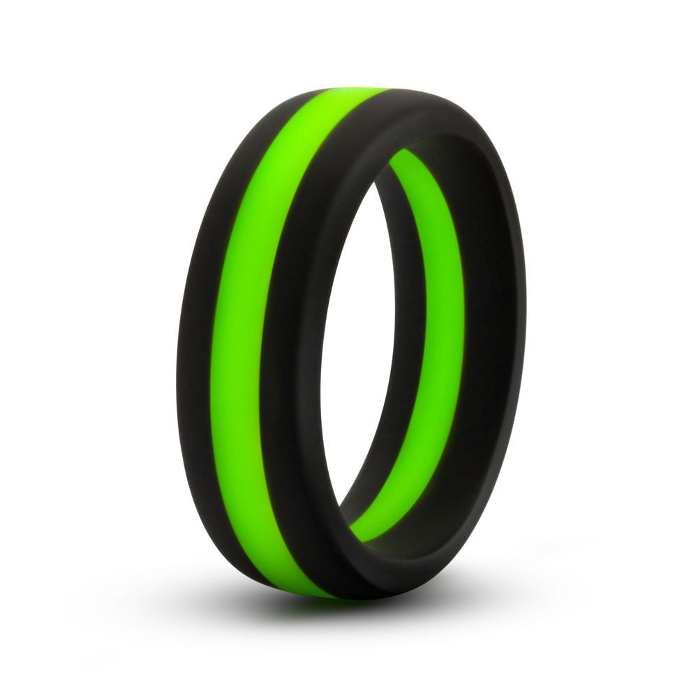 Performance - Silicone Go Pro Cock Ring -  Black/green/black