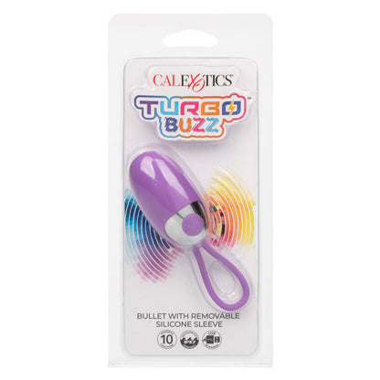 Turbo Buzz Bullet With Removable Silicone Sleeve - Pink