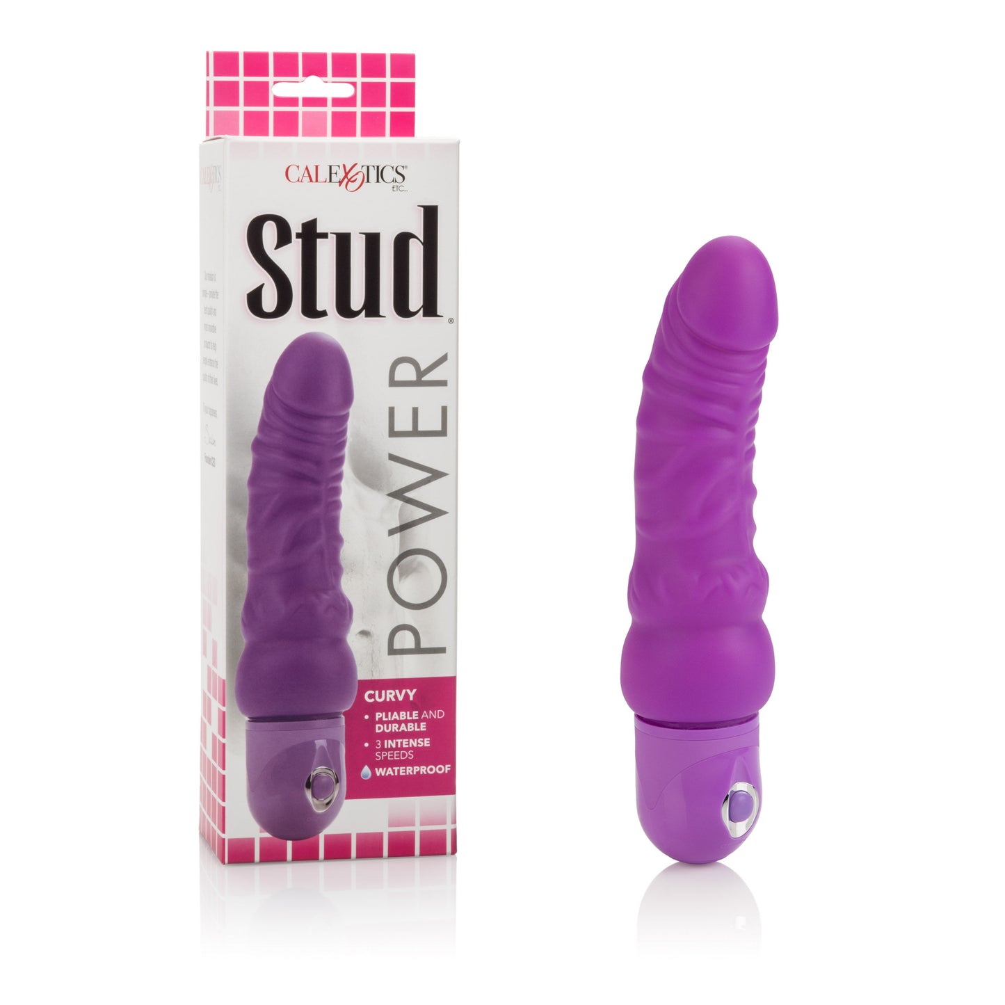 Waterproof Power Stud Rod Dong - Pink