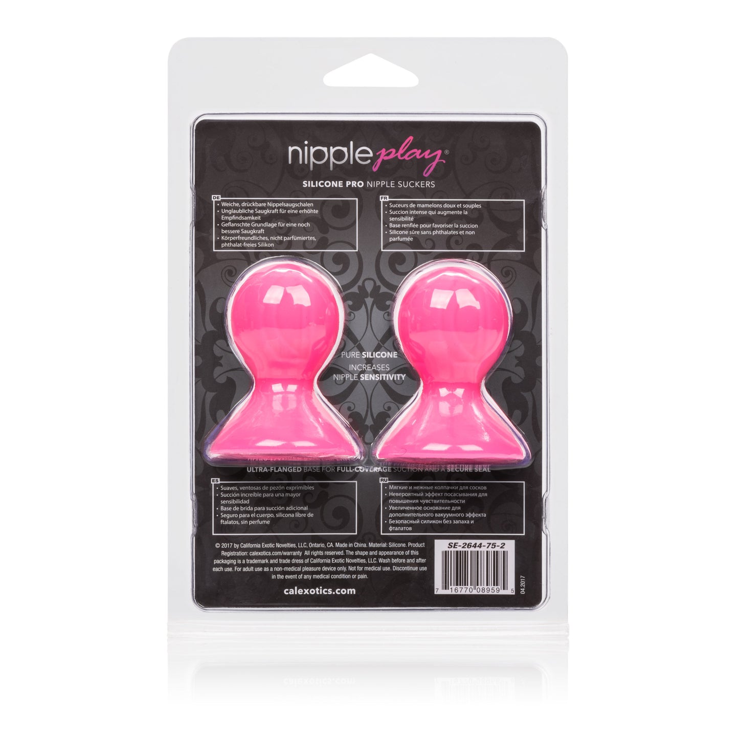 Nipple Play Silicone Pro Nipple Suckers - Black