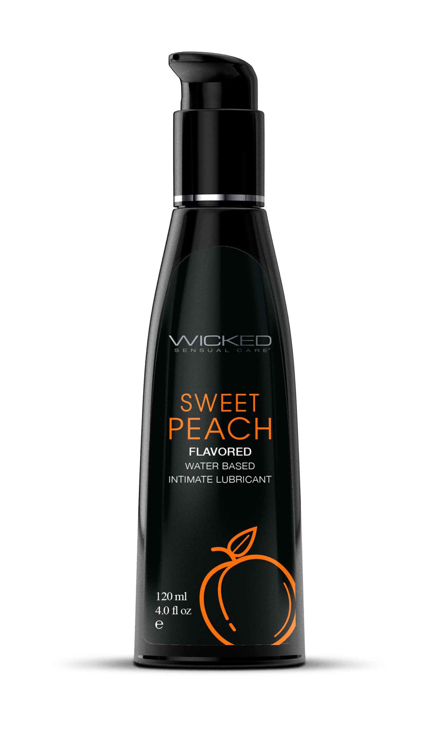 Aqua Sweet Peach Flavored Water Based Intimate Lubricant - 4 Fl. Oz.